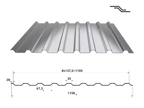 Z61-Z90 লেপ গ্যালভানাইজড ঘূর্ণায়মান ছাদ ইস্পাত 470mm প্রস্থের জন্য বিশেষ অফার