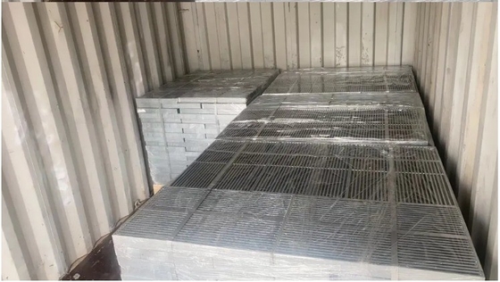 সিলভার গ্যালভানাইজড স্টীল ISO9001 সার্টিফিকেশন সহ মেজানাইন ফ্লোরিং বার গ্রিটিং