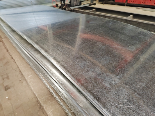 ISO9001 সার্টিফাইড 1250/1500mm DX51D গ্যালভানাইজড স্টিল প্লেট নির্মাণ উপকরণ জন্য