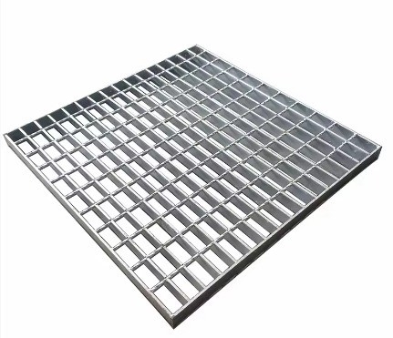 ইন্ডাস্ট্রিয়াল ড্রেন কভার জন্য সিলভার Serrated ফ্ল্যাট বার Catwalk ইস্পাত ব্রিজ গ্রিটিং Walkway